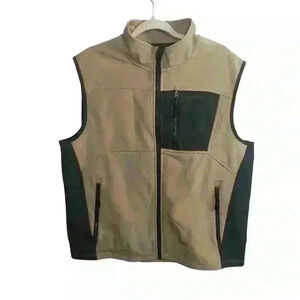 REDHEAD BRAND Co. Radius Softshell Vest Gray/khaki  Men’s Size LARGE